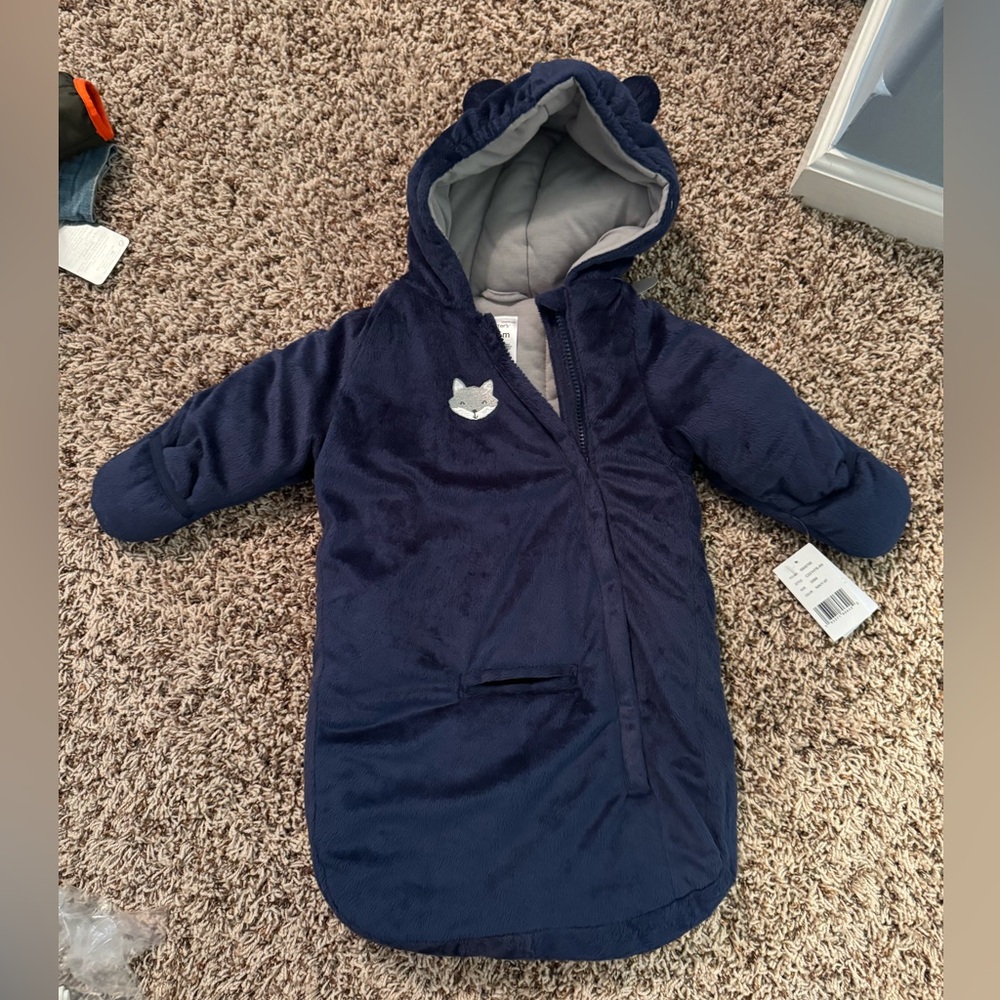 Hooded  infant bodysuit jacket